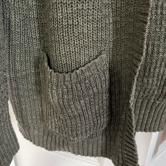 Mossimo army green cardigan sweater - Picture 3 of 4